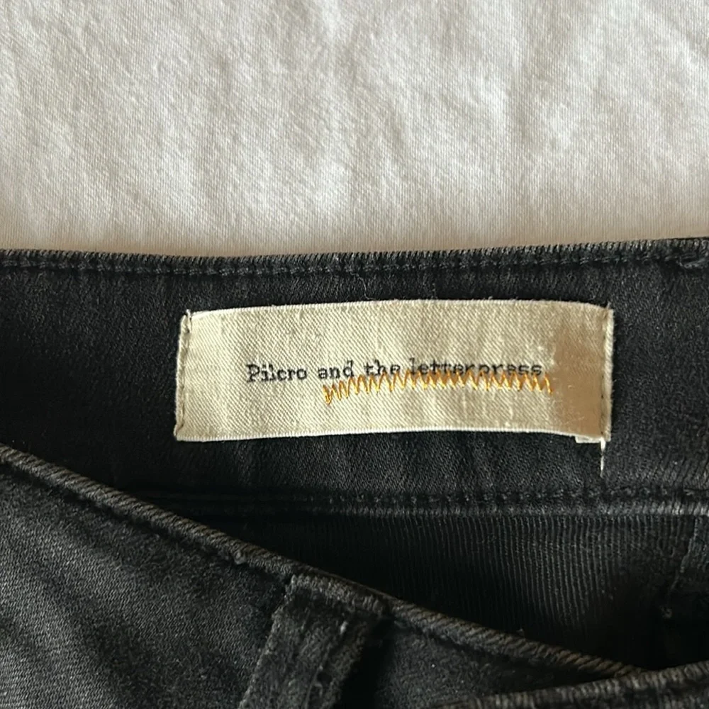 Pilcro Black Skinny Jeans with Embellishments - Picture 7 of 9